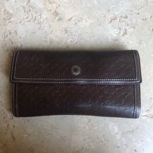 Coach Brown Leather Wallet